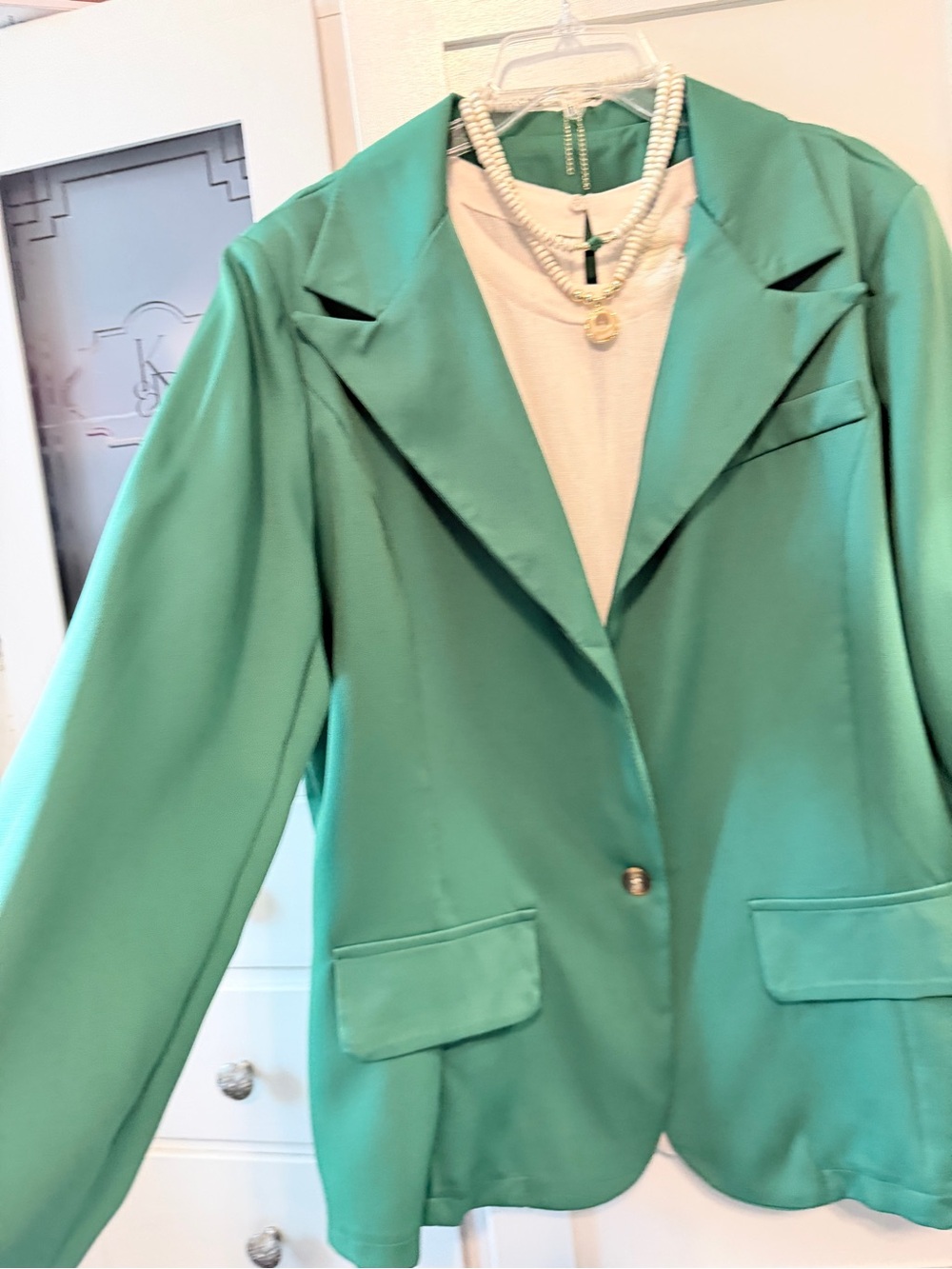 Green Women's Blazer